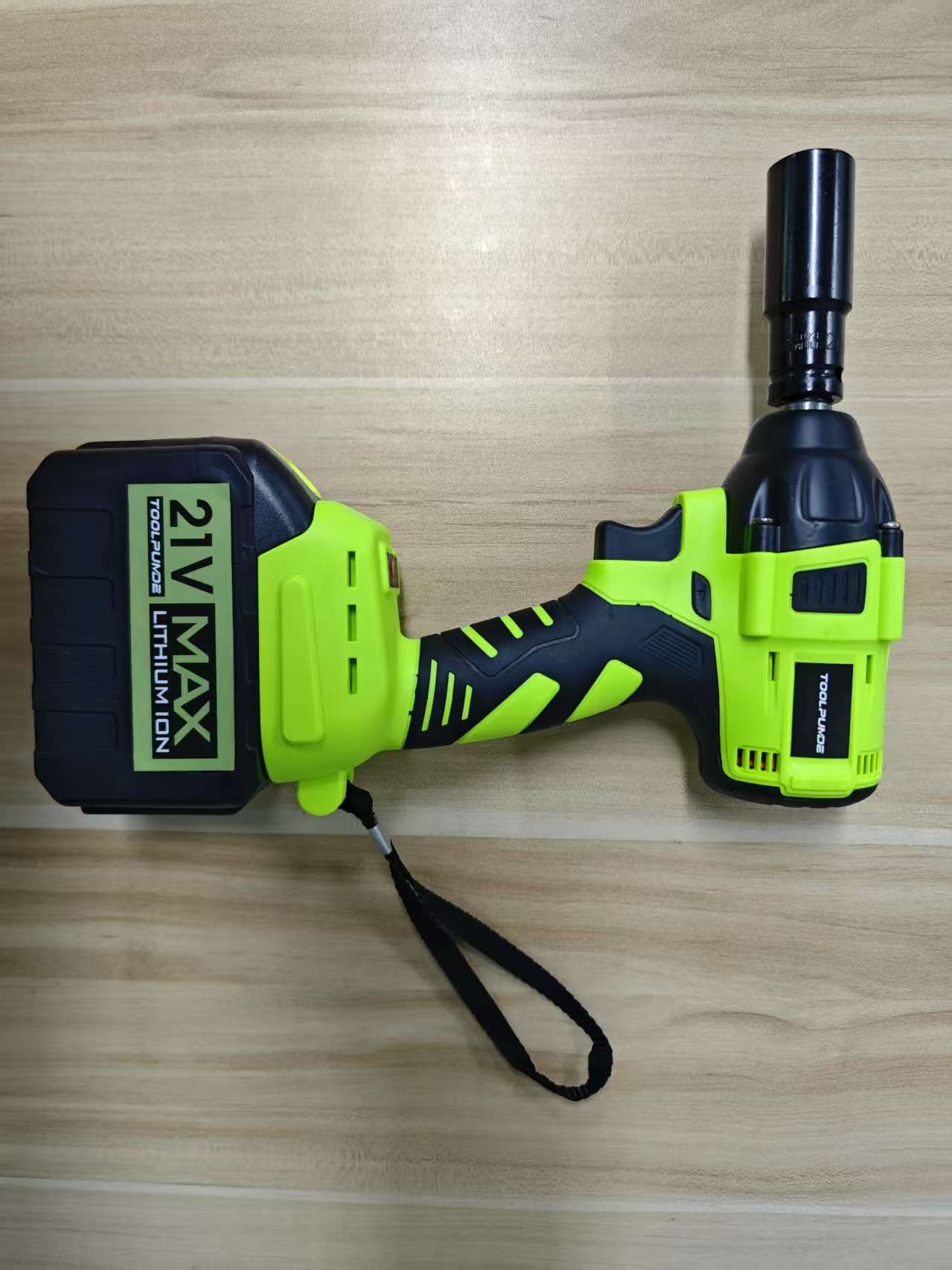 TOOLPUMDE 21V Cordless Impact Wrench, Brushless Motor, 1/2" Driver, Max Torque 420Nm, Rechargeable Lithium-Ion Battery, Variable Speed, LED Light, Power Impact Gun for Car Tire, Home, Construction