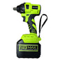 TOOLPUMDE 21V Cordless Impact Wrench, Brushless Motor, 1/2" Driver, Max Torque 420Nm, Rechargeable Lithium-Ion Battery, Variable Speed, LED Light, Power Impact Gun for Car Tire, Home, Construction